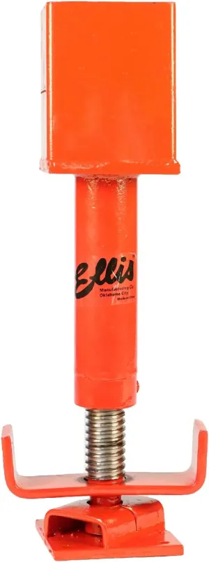 Ellis Manufacturing Adjustable Screw Jack - Ultra Strong Support Post, House Jack for Floor Leveling, Foundation, and Joist Stabilization - 15,000 Safe Load Capacity, 6” Adj. - Painted (4x4)