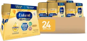 Enfamil NeuroPro Baby Formula, MFGM* 5-Year Benefit, Expert-Recommended Brain-Building Omega-3 DHA, Exclusive Immune Supporting HuMO6 Blend, Ready-to-Feed Infant Formula, Liquid, 8 Fl Oz, 24 Bottles