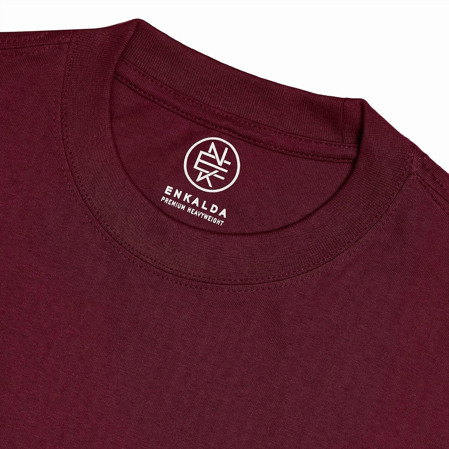 Enkalda Men's Premium Heavyweight Crew Neck T-Shirt