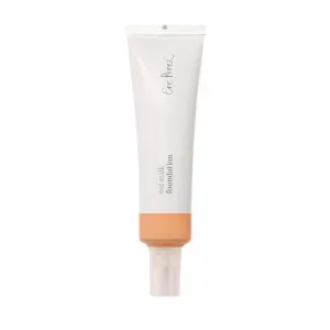 Ere Perez - Natural Oat Milk Liquid Foundation | Breathable, Buildable, Med-Full Coverage, Dewy | Peach Extract, Vitamin E | Vegan, Cruelty-Free, Clean Beauty (Maple | medium neutral, 1 fl oz | 30 ml)