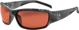 Ergodyne Skullerz Thor Anti-Fog Safety Glasses,Kryptek Typhon,Copper Lens
