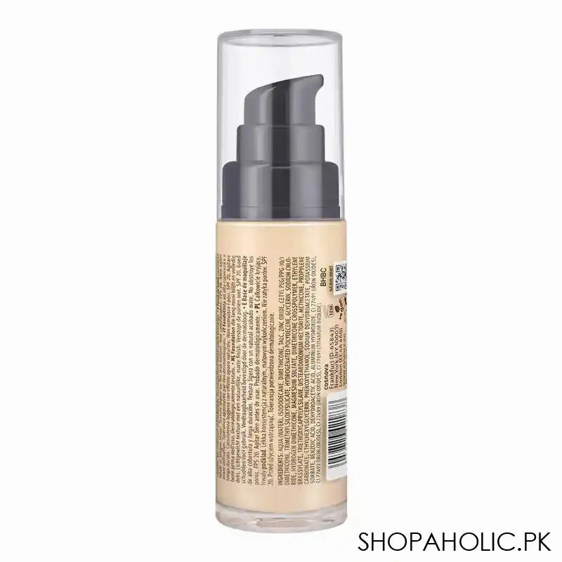 Essence I Love Flawless Skin Foundation, Long Wear, SPF-20, 30ml, 20 Medium Porcelain