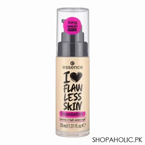 Essence I Love Flawless Skin Foundation, Long Wear, SPF-20, 30ml, 20 Medium Porcelain