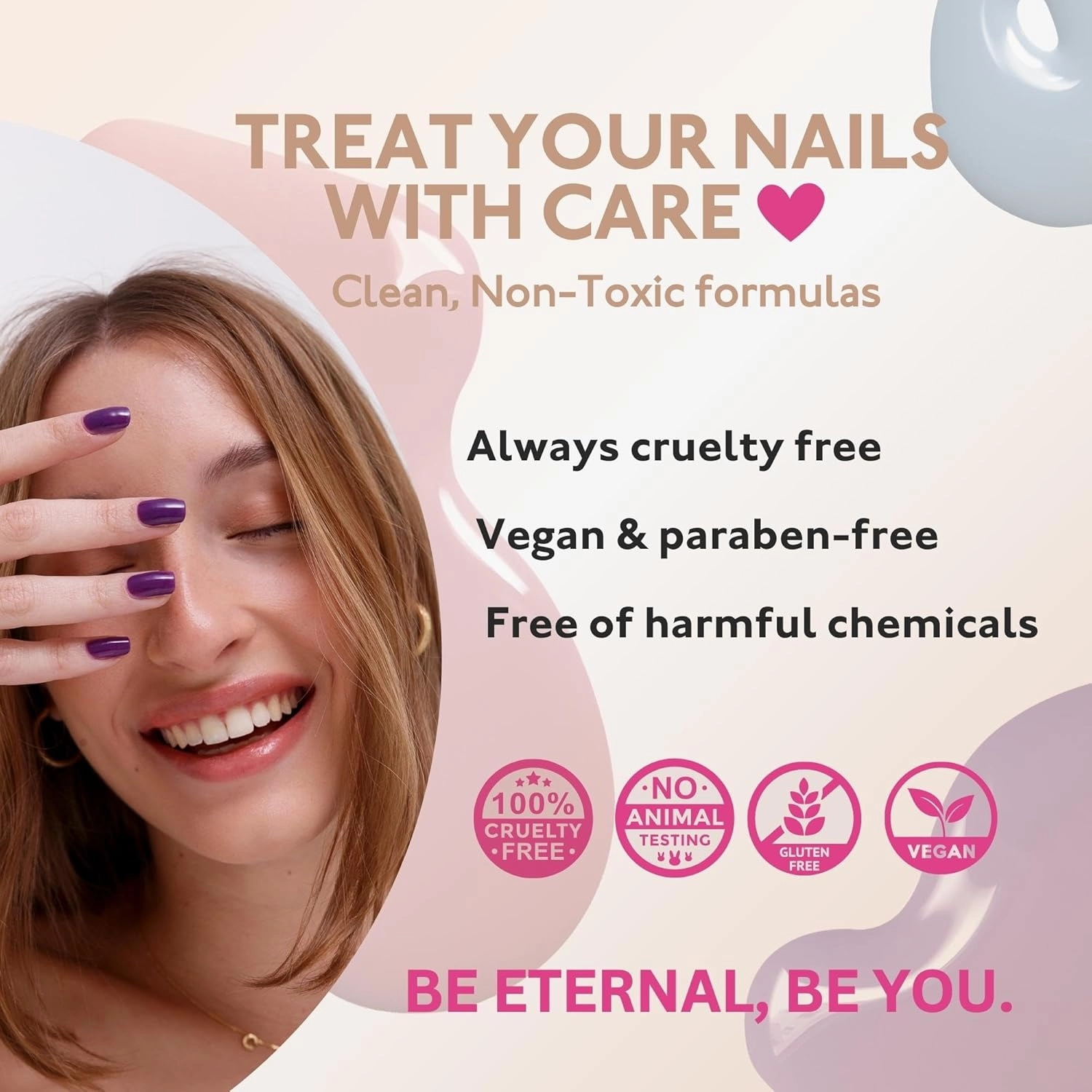 Eternal Pastel Nail Polish Sets for Women (RETRO PASTELS) - Pastel Nail Polish Set for Girls | Long Lasting & Quick Dry Natural Nail Polish for Home DIY Manicure | Made in USA, 13.5mL (Set of 5)