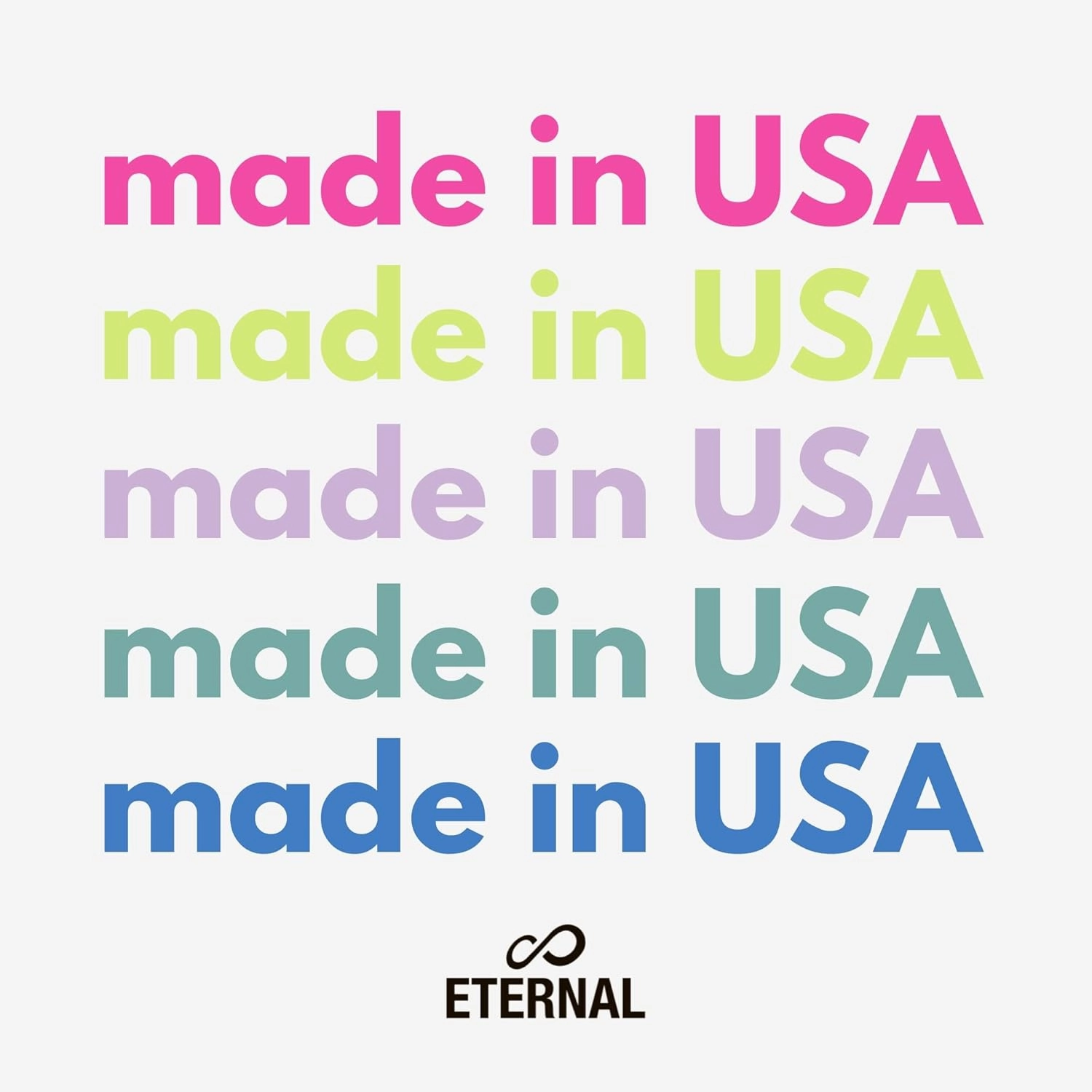 Eternal Pink Nail Polish Set for Women (FUN) - Green Nail Polish Set for Girls - Long Lasting & Quick Dry Blue Nail Polish Kit for Home DIY Manicure & Pedicure - Made in USA, 13.5mL (Set of 5)