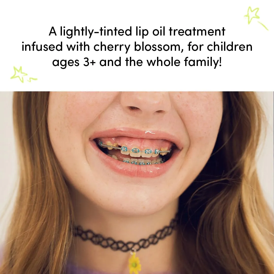 Evereden Kids Tinted Lip Gloss: Sheer Red - Non Toxic, Vegan Clean Makeup for Kids - Soothing & Hydrating Lip Gloss with Cherry, Peach, & Cranberry Oils