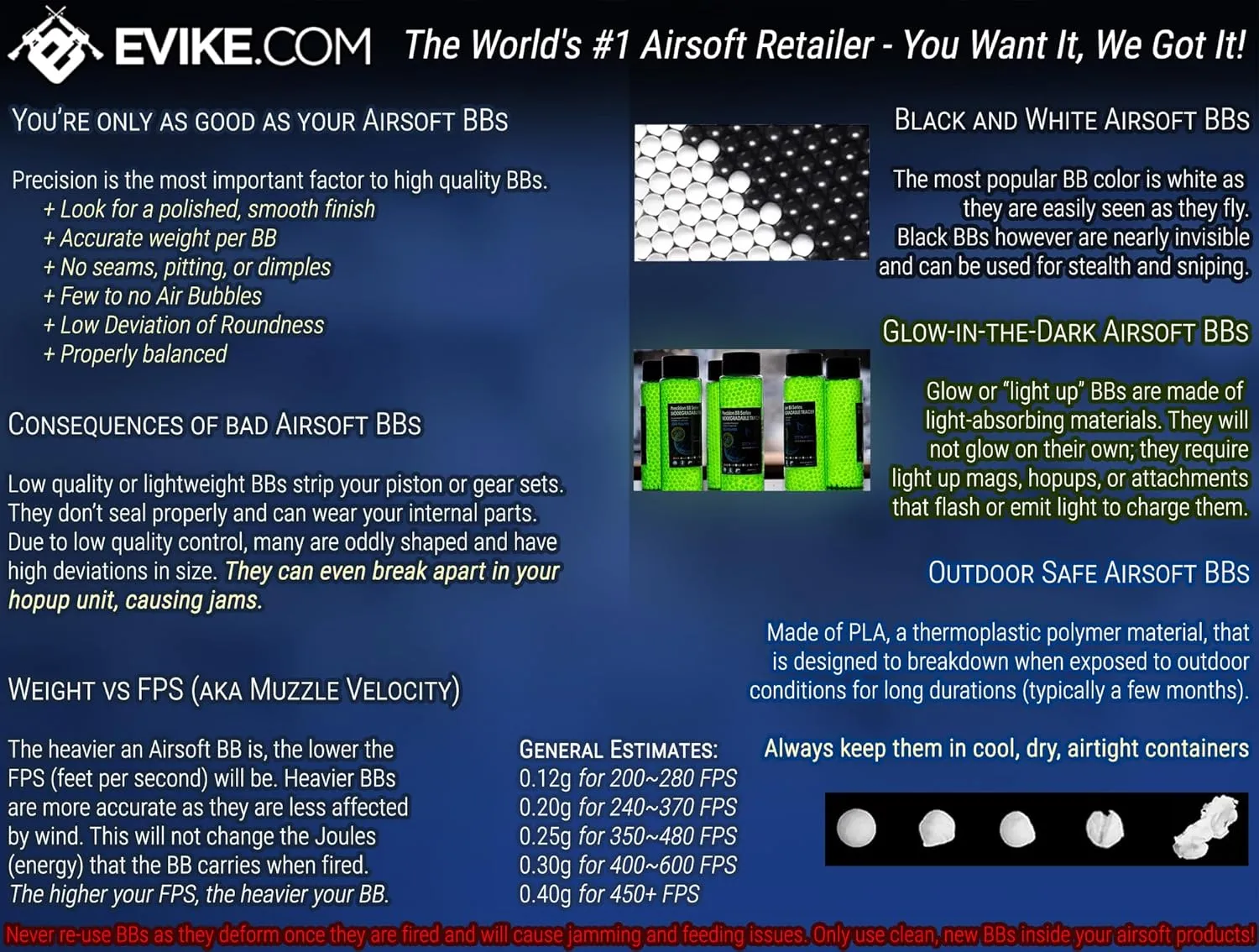 Evike Airsoft - Matrix Match Grade 6mm Glow in The Dark Airsoft BB