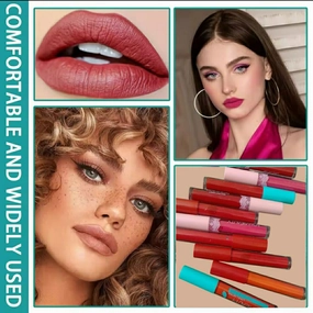 Expansive variety Soft High Texture &amp; of Long (Random Hydrating Matte Pack Matte Color) Lipgloss 6 Lasting Lipgloss Pigment Competitive pricing