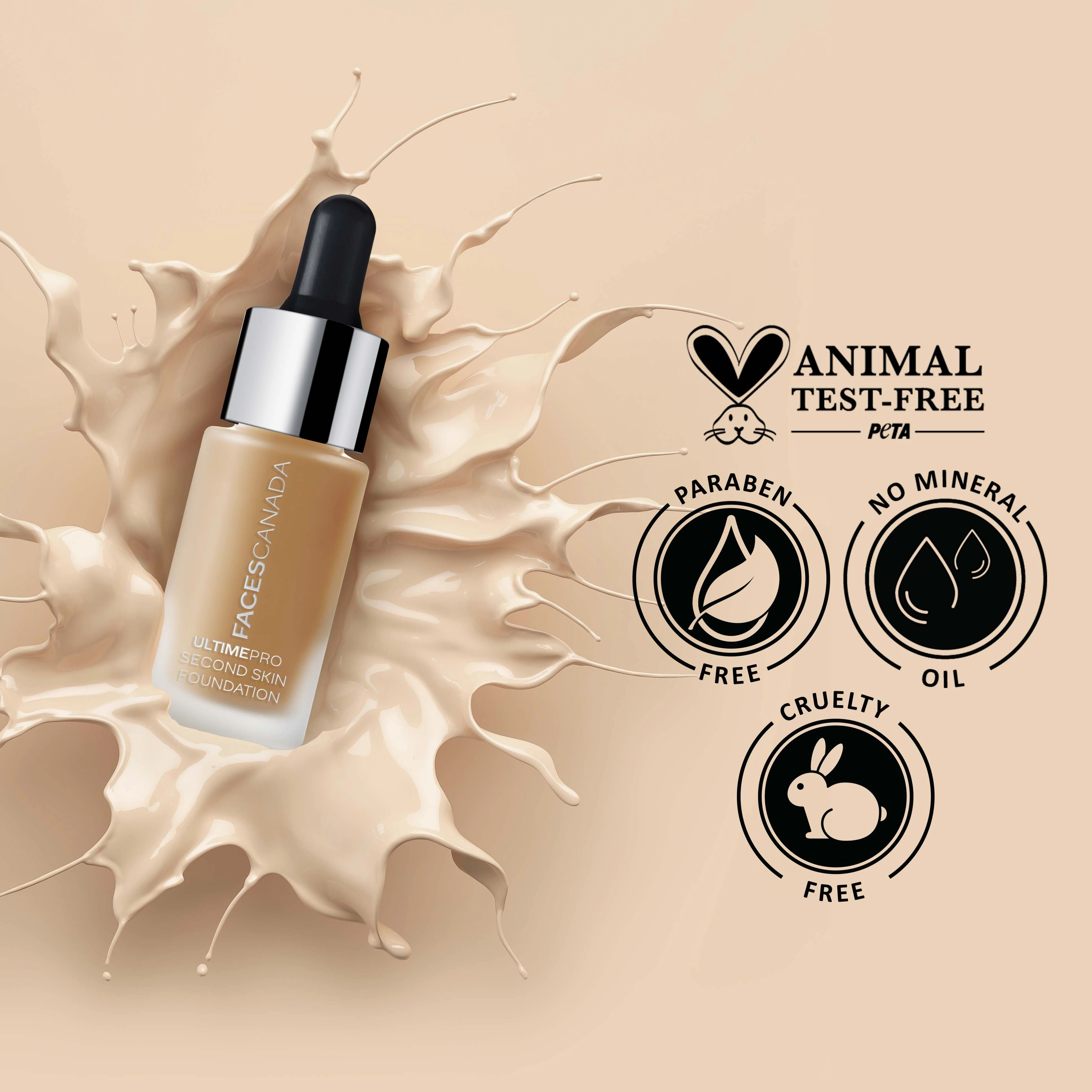 Faces Canada UltimePro Second Skin Foundation Absolute Ivory 012 (15 ml)