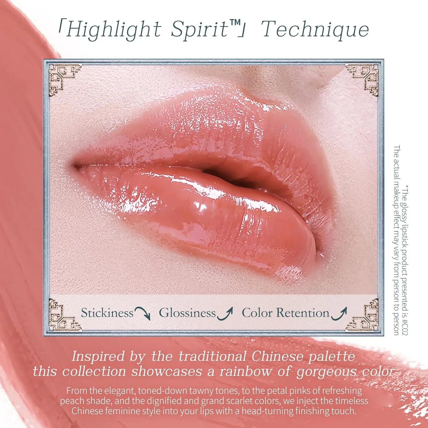 Flower Knows Butterfly Cloud Collar Glossy Lipstick,Hydrating Solid Lip Gloss,Moisturizing Red Tinted Lip Balm,Long Lasting Lip Gloss in Balm for Girls&Women,Vegan & Cruelty-Free(C09 Camellia)