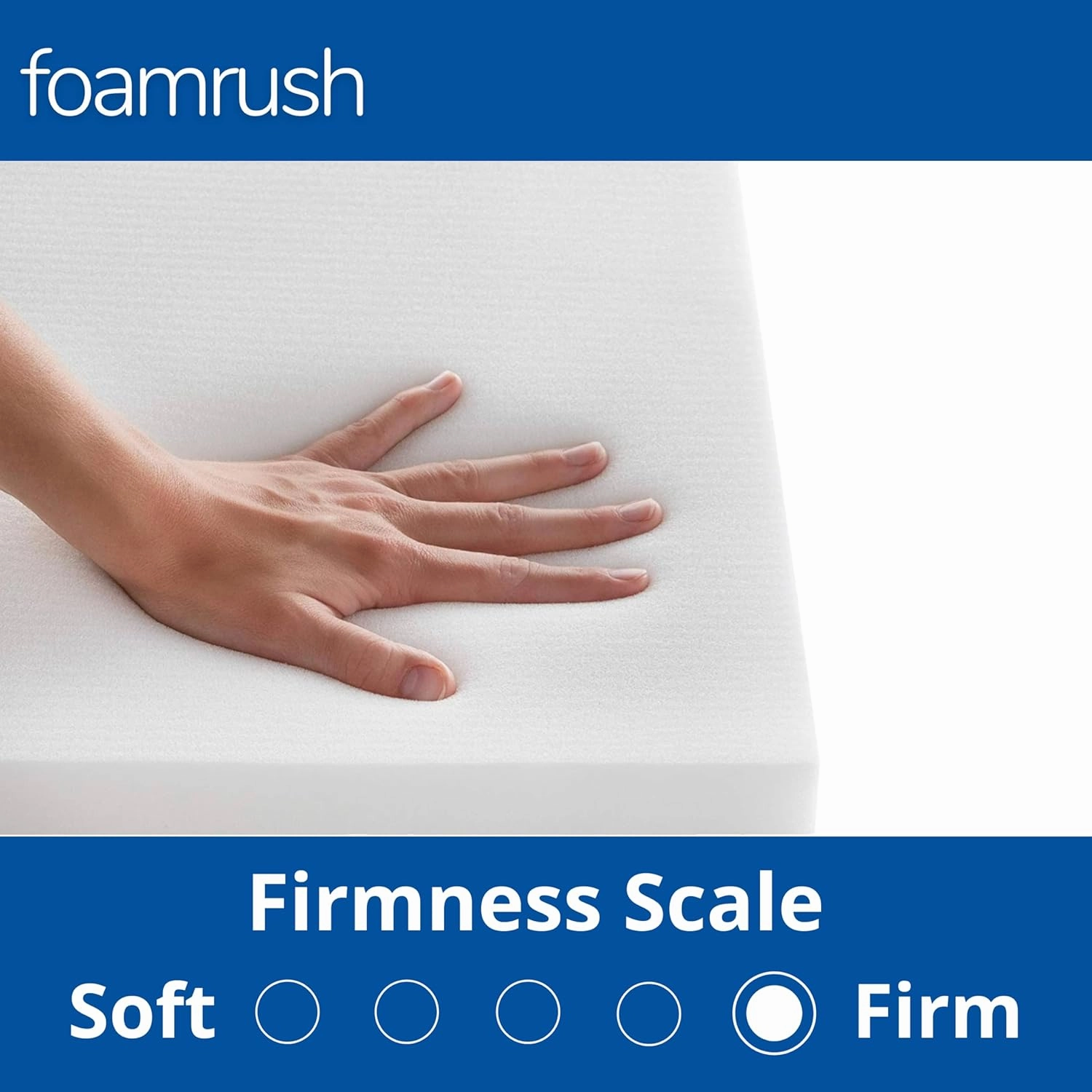 FoamRush 8-Inch Bunk (30" x 80") High Density Foam RV Mattress Replacement, Medium Firm, Pressure Relief Support, Travel Camper Trailer Truck, Made in USA, CertiPUR-US Certified, Cover Not Included