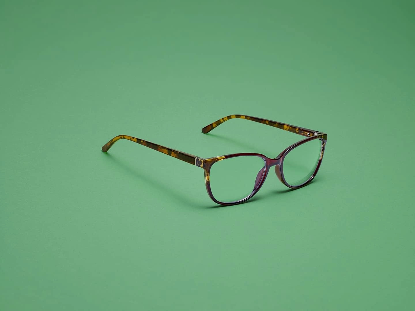 Foster Grant Women's Karleen Pop of Power Bifocal Style Blue Light Cat-Eye Reading Glasses