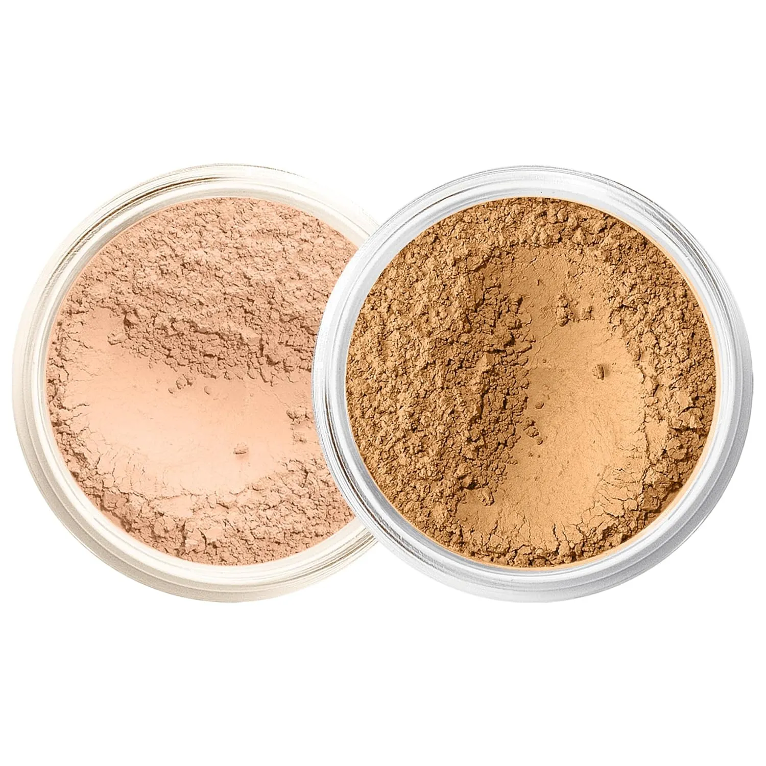 FOUNDATION & CONCEALER DUO (DEEP TAN & MEDIUM CONCEALER) Mineral Makeup Kit Full Size Set Matte Bare Face Sheer Powder Cover