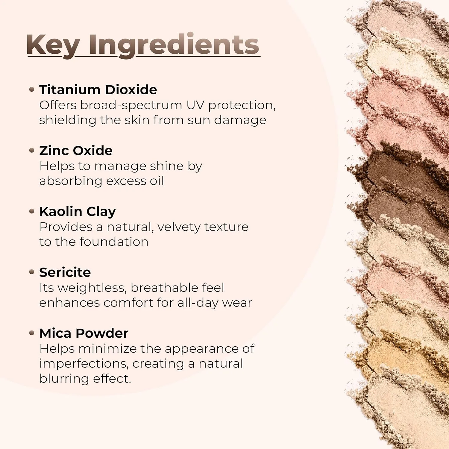 FOUNDATION & CONCEALER DUO (DEEP TAN & MEDIUM CONCEALER) Mineral Makeup Kit Full Size Set Matte Bare Face Sheer Powder Cover