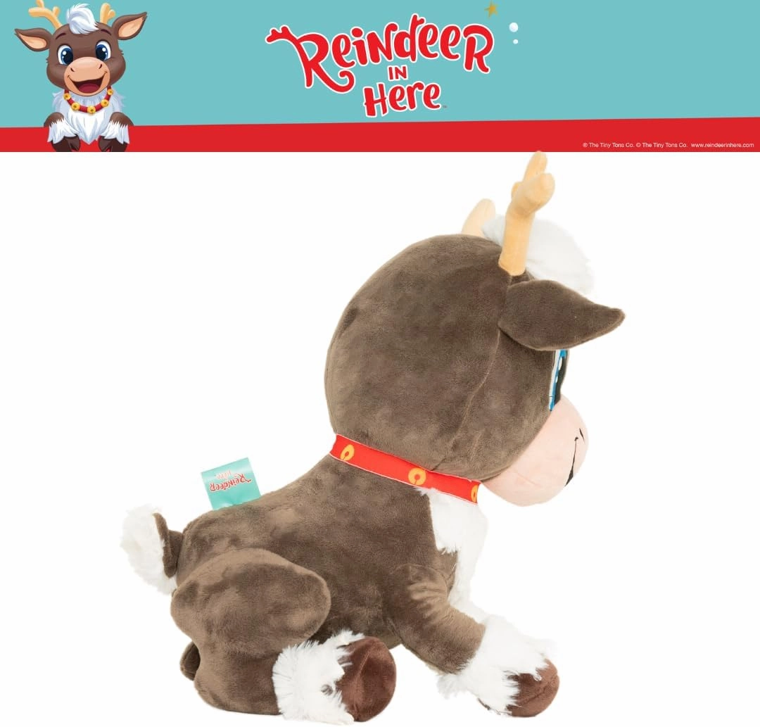 Franco Collectibles Reindeer in Here Blizzard Bedding Super Soft Plush Decorative Throw Pillow, (Officially Licensed Product)