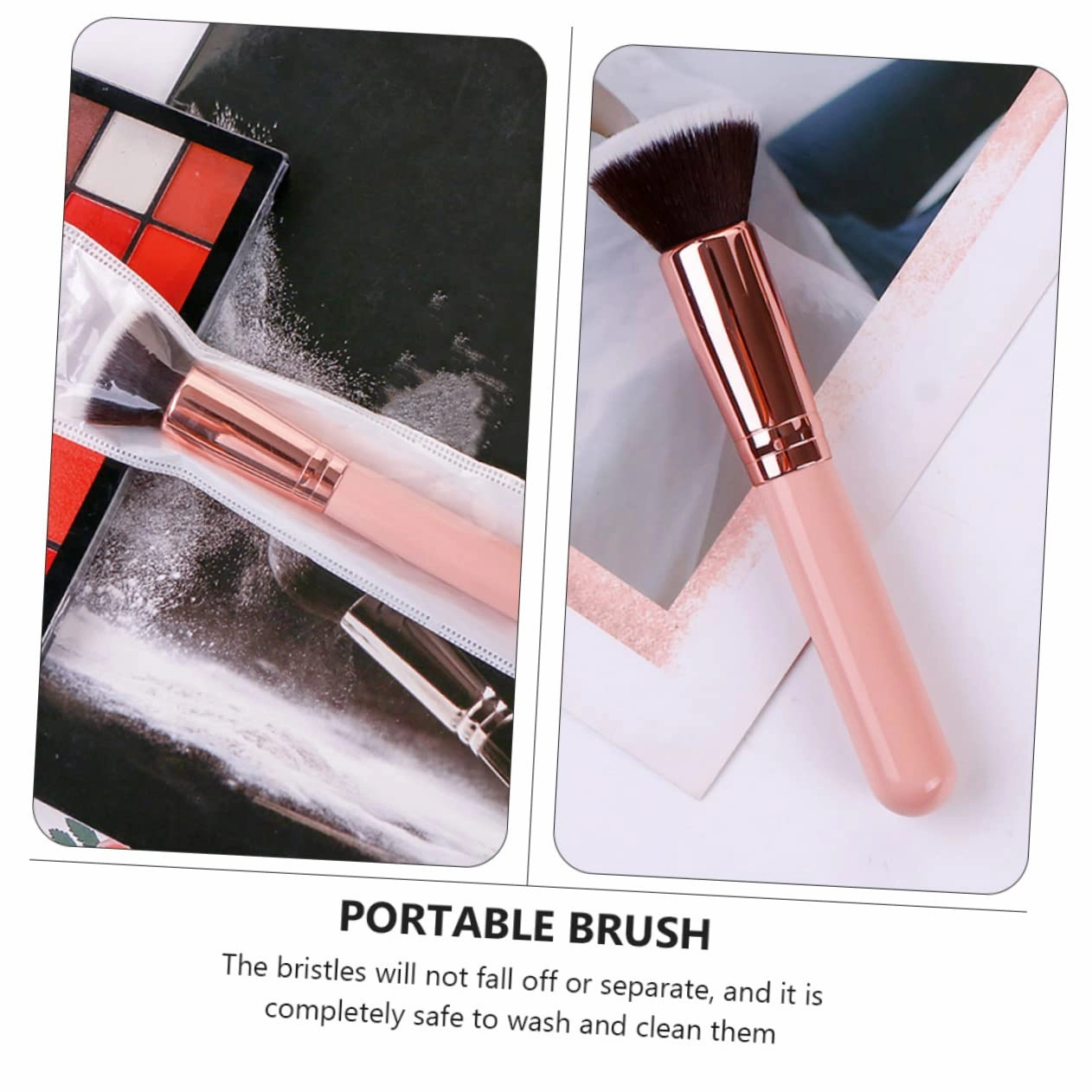 FRCOLOR 3sets Brush Set Makeup Pink Makeup Brush Set Professional for Liquid Foundation Easy to Use 2pcs*3