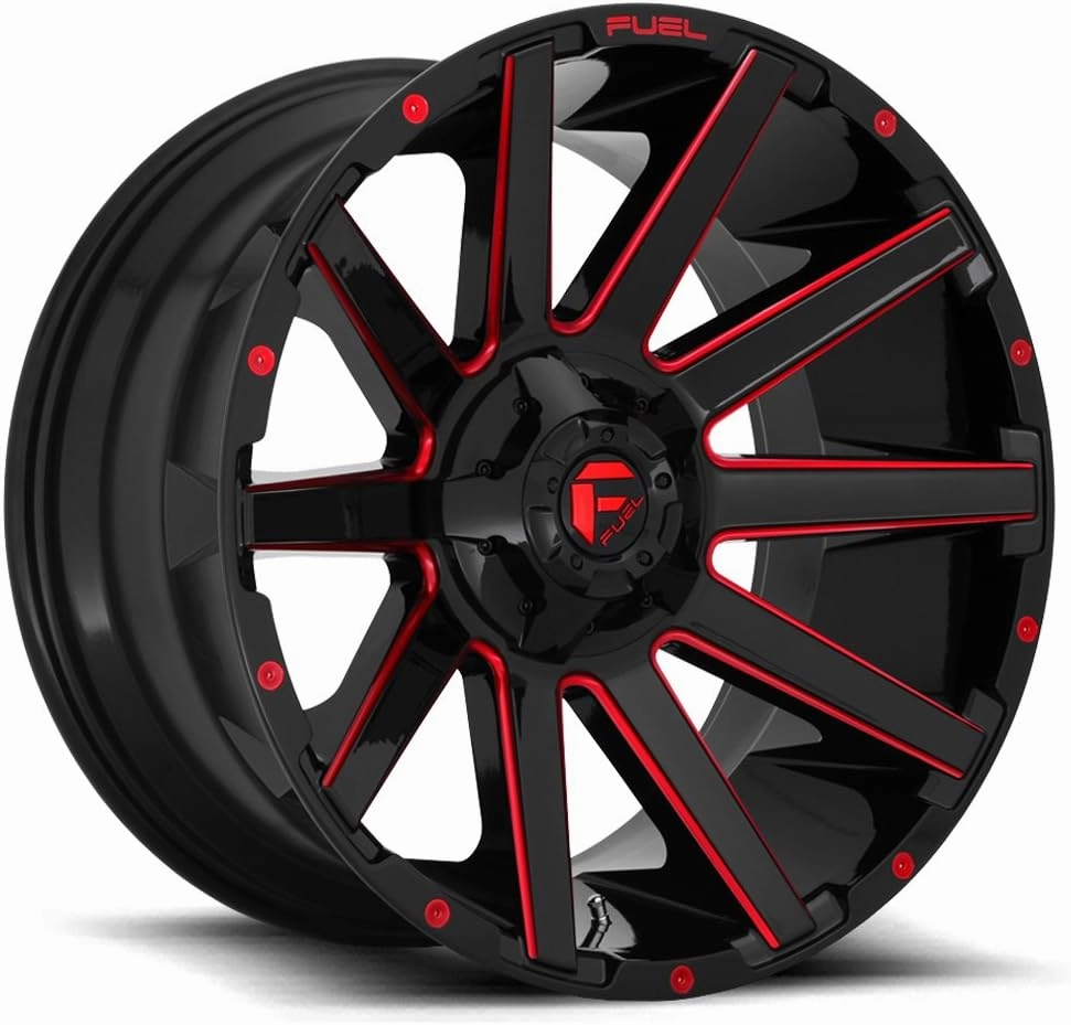 FUEL OFF-ROAD D643 CONTRA 20X9, 5X5.5/150, 5.79, 20mm GLOSS BLACK RED TINTED CLEAR - D64320907057