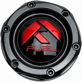 Fuel Offroad Wheels 1003-36GBQ Gloss Black and Red UTV Center Cap Anza D557 D558 D583