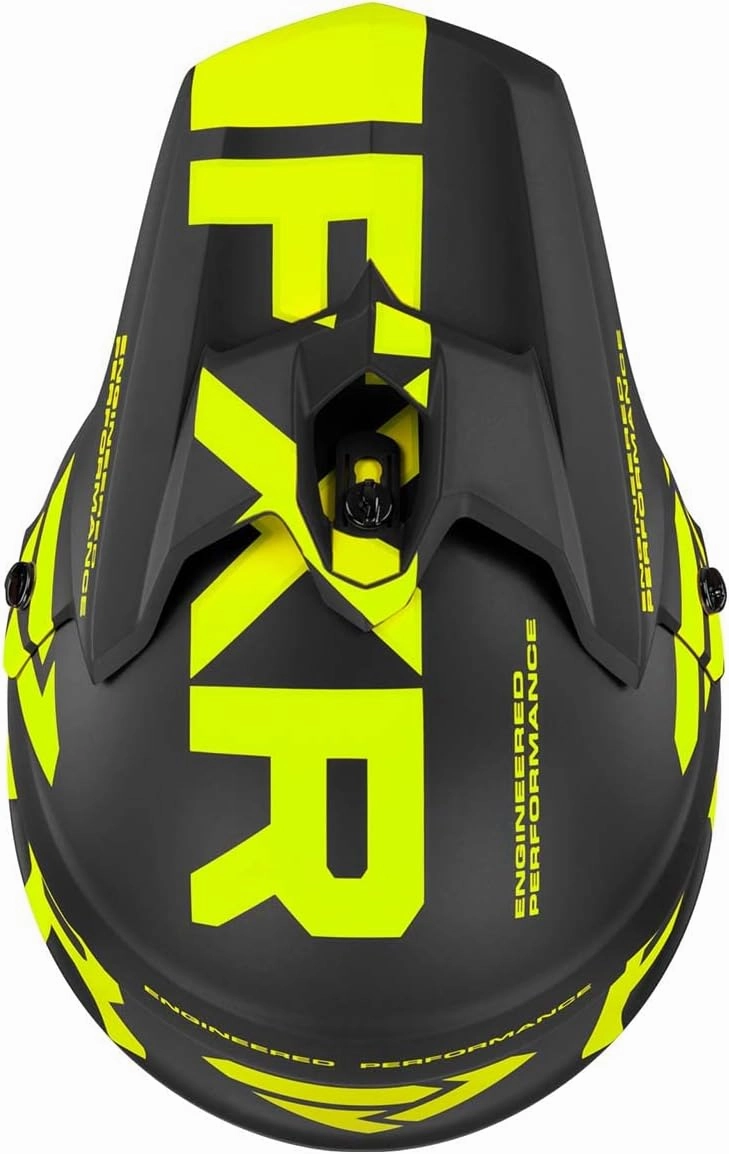 FXR Torque Team Helmet 2025 (Black/Hi-Vis - Medium)