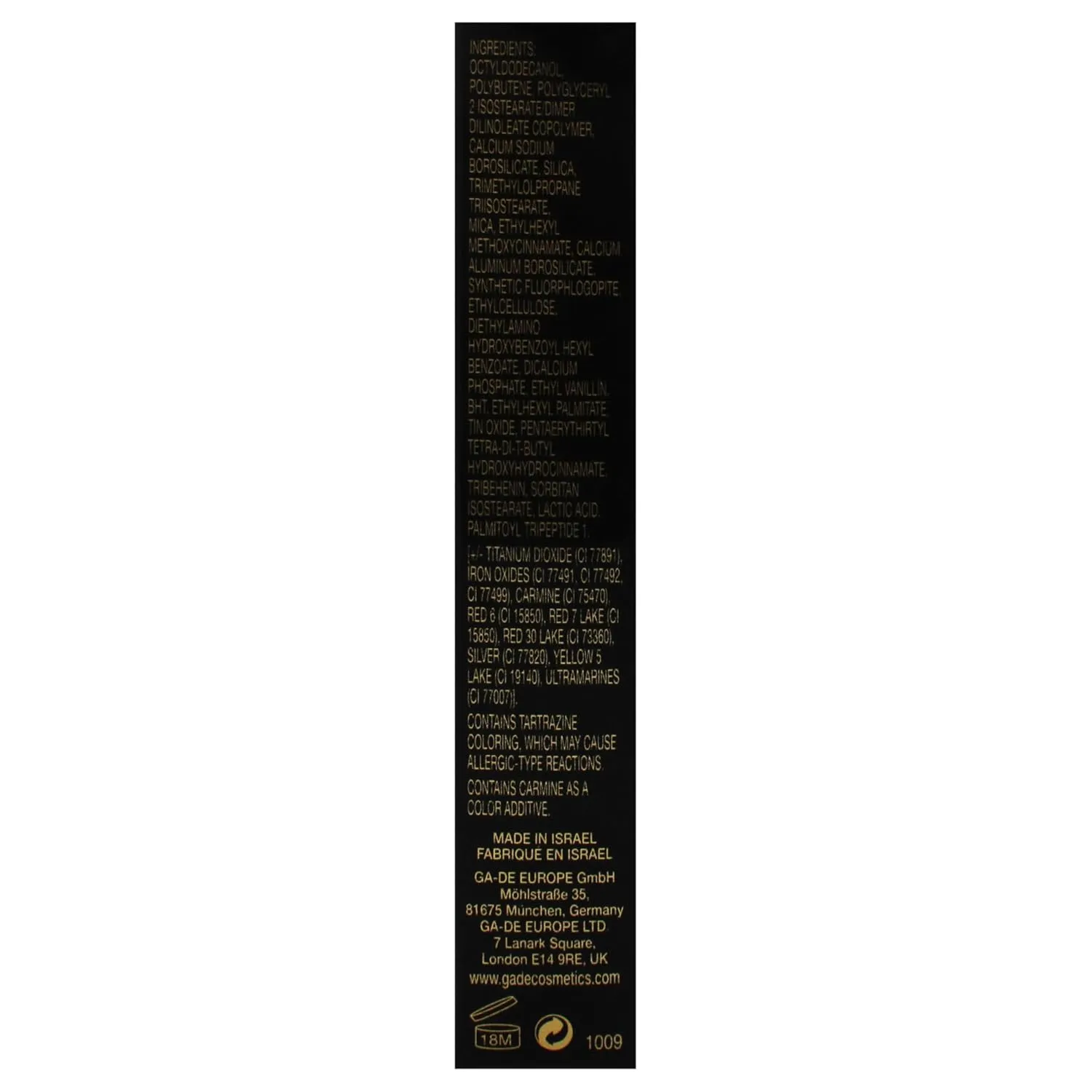 GA-DE Crystal Lights Lip Gloss, 815 - Enriched with Light-Reflecting Crystal Pearls - Smooth Silky, Rich Color - Moisturizes and Adds Shine - 0.2 oz