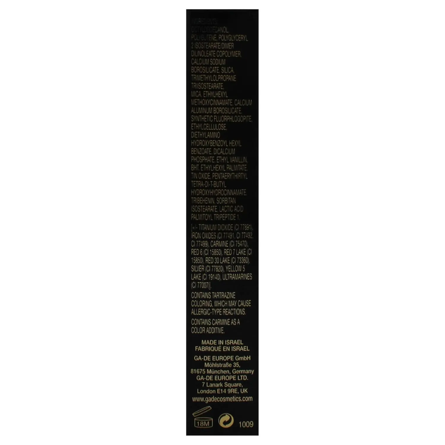 GA-DE Crystal Lights Lip Gloss, 821 - Enriched with Light-Reflecting Crystal Pearls - Smooth Silky, Rich Color - Moisturizes and Adds Shine - 0.2 oz