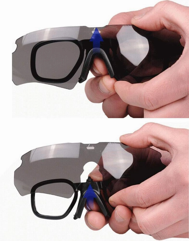 GALAXYLENSE Tactical Combat Glasses For Men - Shooting Glasses - 3 Color Polycarbonate Replacement Lens Multi Selection