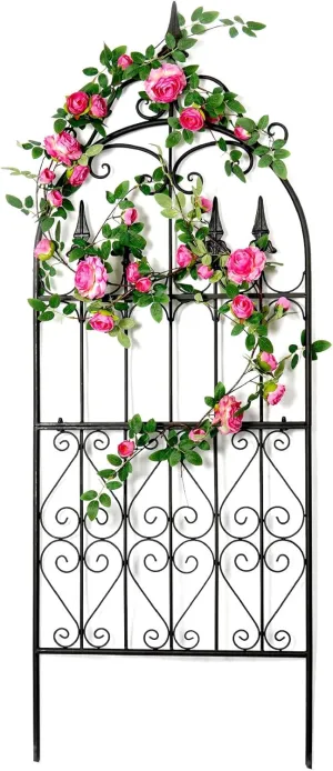 Garden Trellis 60” x 21.7” for Climbing Plants 5FT Metal Iron Wire Vine Flower Trellises for Outdoor Climbing Plants Support