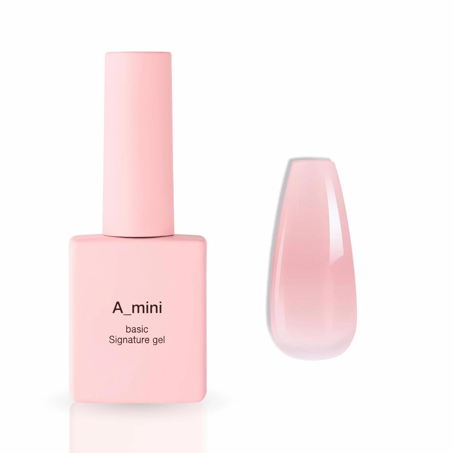 Gel Nail Polish, Nude, Nude Pink, Sheer Nautral Gel Polish, UV Light Cure for Nail Art DIY, Salon-Quality, 0.34 fl oz