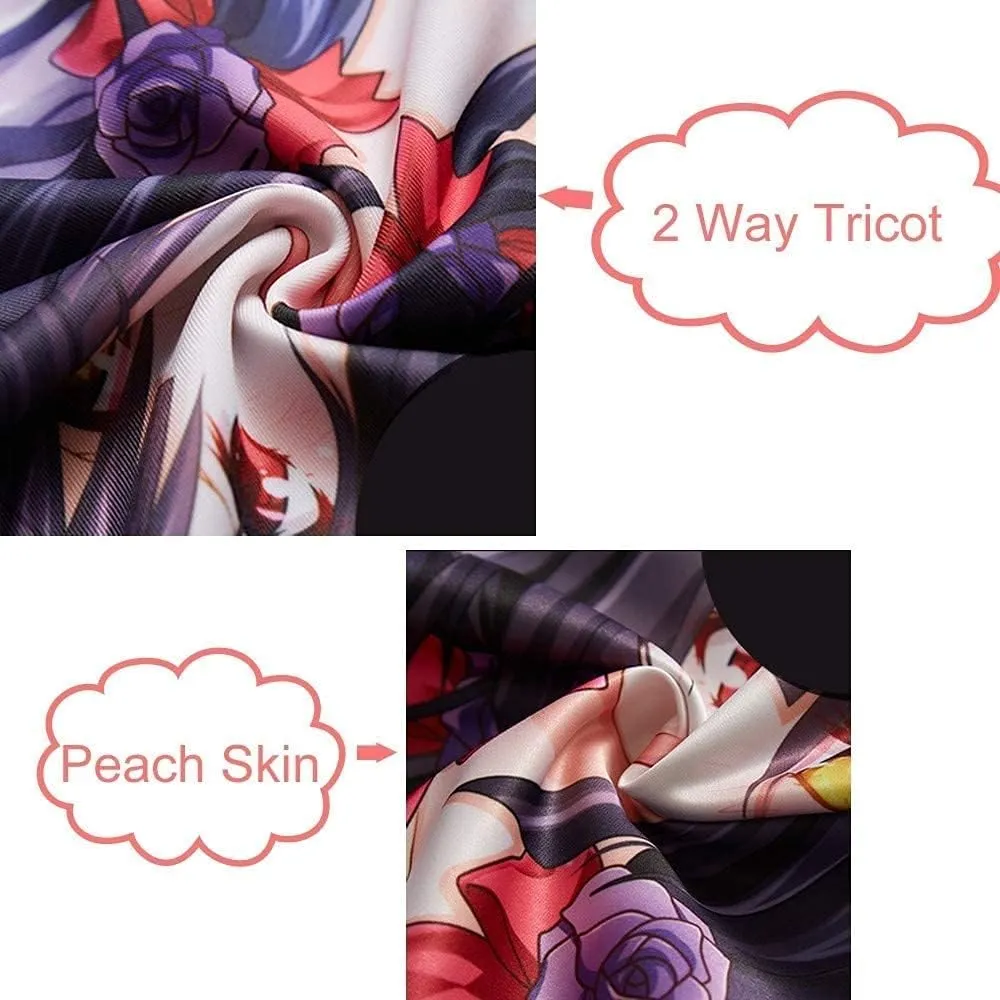 Genshin Impact Amber Full Body Animation Pillowcase Dakimakura, Anime Pretty Girl Peach Skin/2WAY Body Pillowcase Favorite of Otaku and Anime Fans (Color : Peach Skin, Size : 150x50cm(59x20in