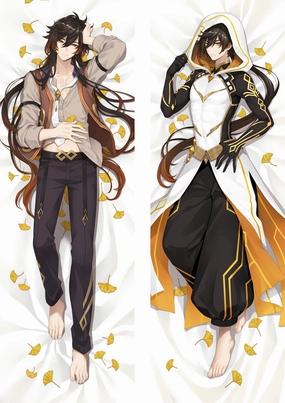 Genshin Impact Zhongli Dakimakura Hugging Peach Skin Body Pillow (G83)