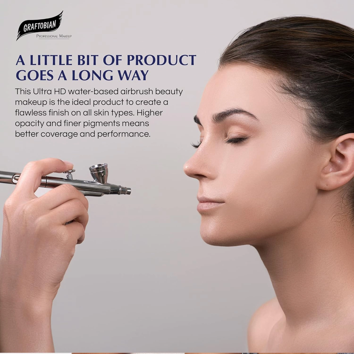 GlamAire Airbrush Makeup by Graftobian - High Definition Airbrush Foundation, Professional Formula for Long-Lasting Wear, For Makeup Artists and Beauty Aficionados, Made in USA, Golden Sunset