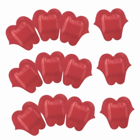 GLEAVI 100pcs Lip-Shaped Adhesive Bandages Portable and Flexible First Aid Patches Cute Cartoon Ages Pe Material for Wounds and Scrapes