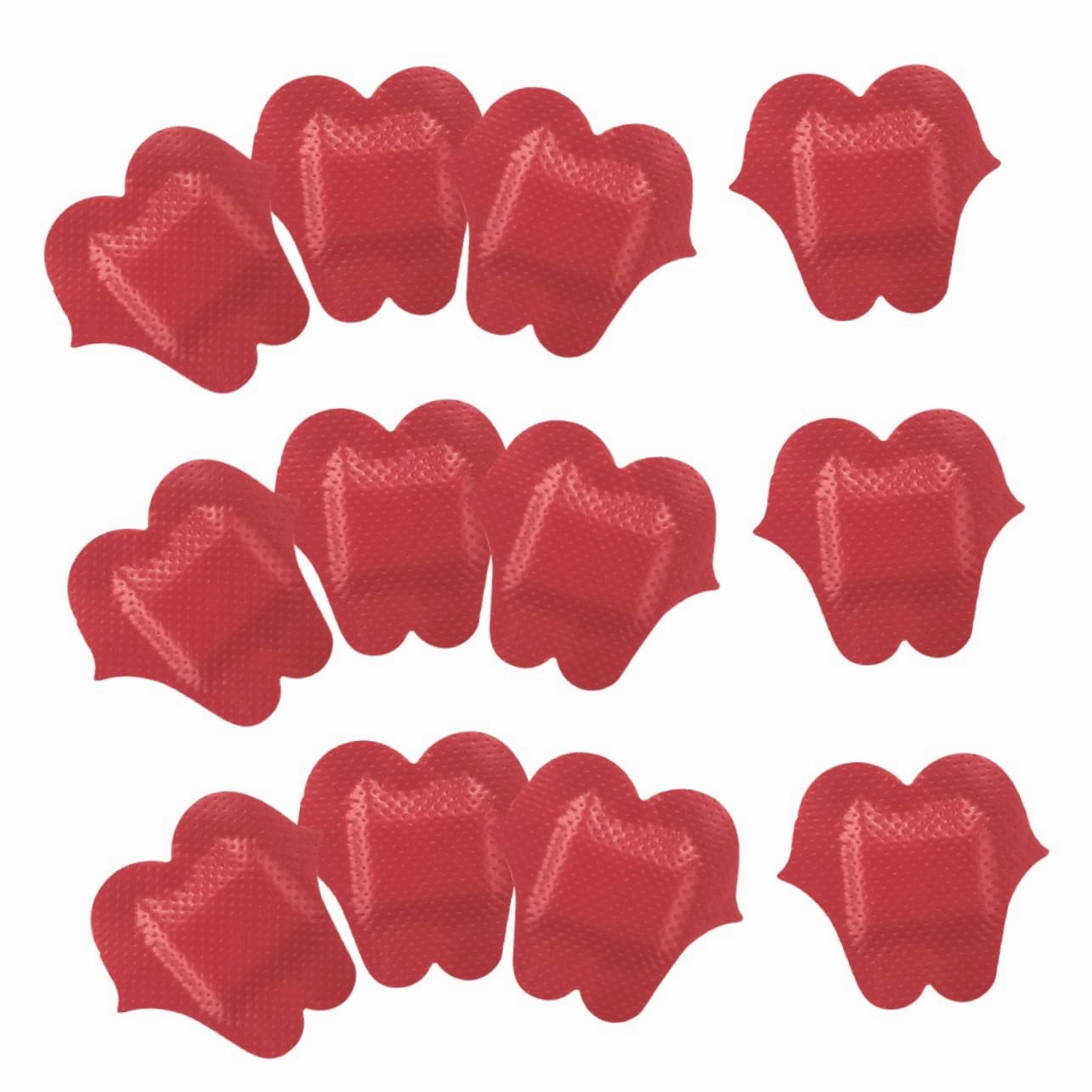 GLEAVI 100pcs Lip-Shaped Adhesive Bandages Portable and Flexible First Aid Patches Cute Cartoon Ages Pe Material for Wounds and Scrapes