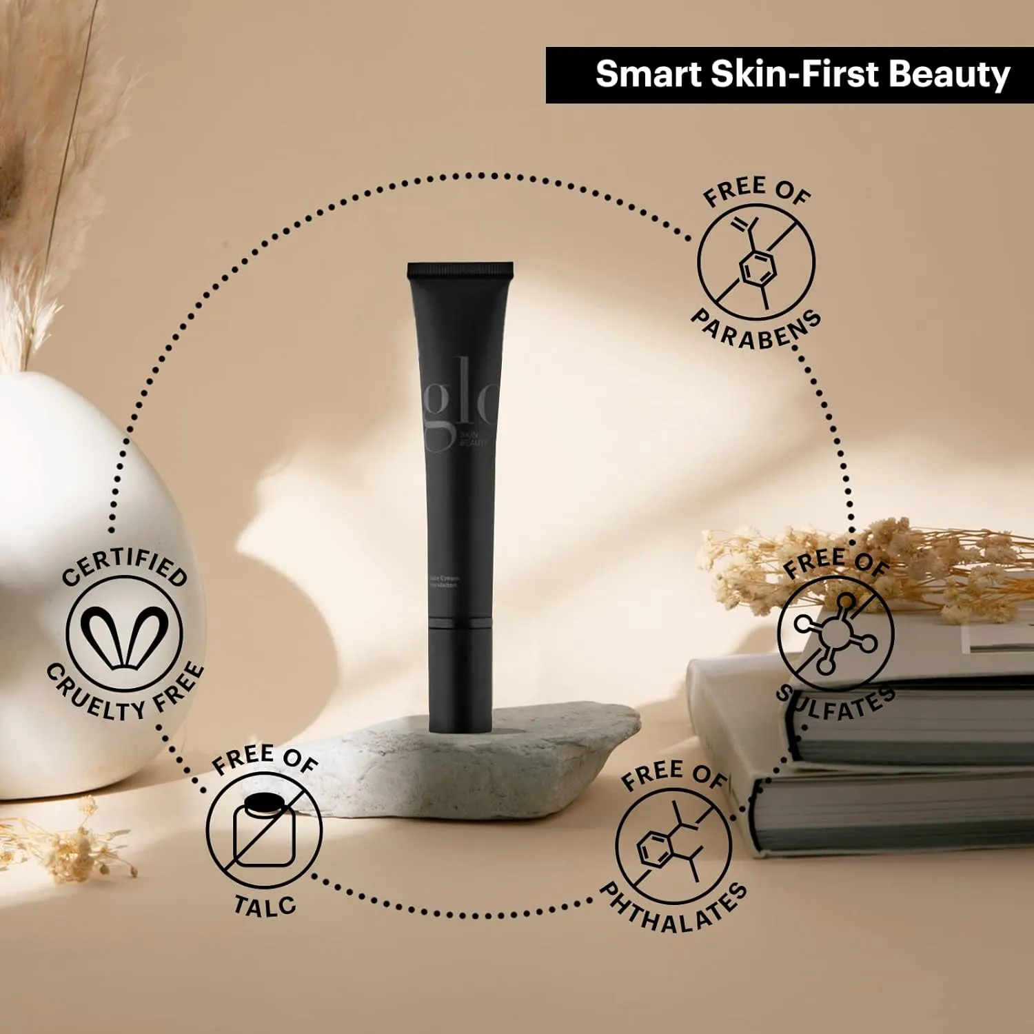 Glo Skin Beauty Satin Cream Foundation Makeup for Face, Beige Light - Full Coverage, Semi Matte Finish, Conceal Blemishes & Even Skin Tone