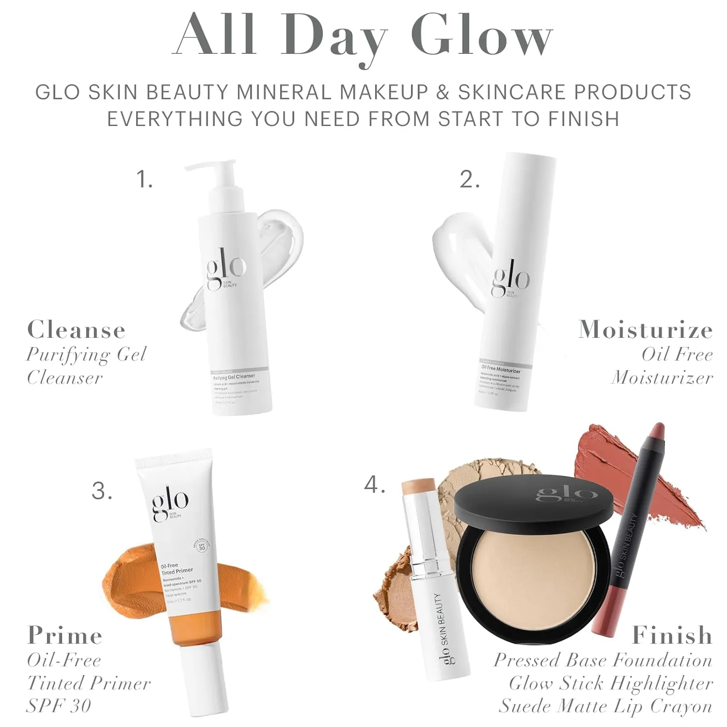 Glo Skin Beauty Suede Matte Lip Crayon (Angel) - Longwearing Formula Stays On All Day, With Conditioning Shea Butter   Mango Seed Oil for a Velvety Smooth Finish