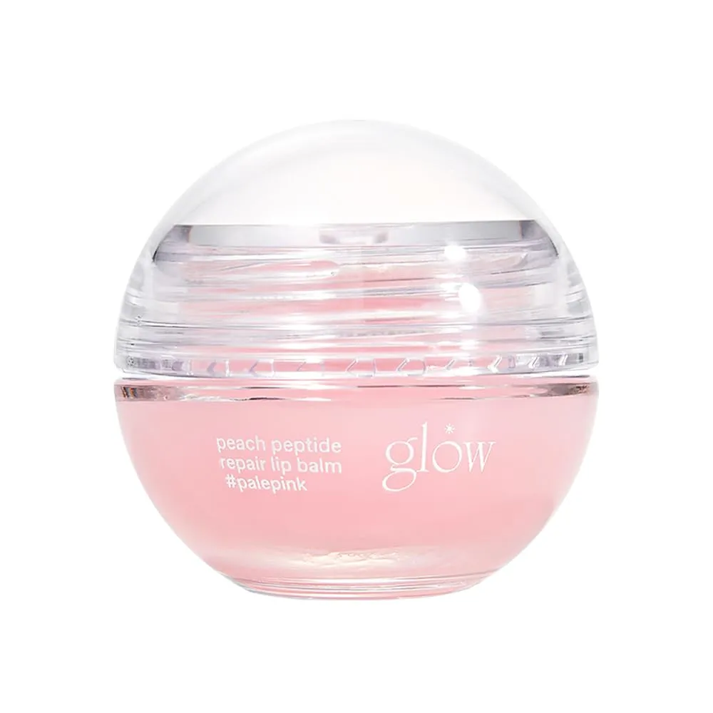 glow peach peptide lip balm #palepink : Cruelty-Free & Artificial Fragrance-Free, Essential Oil-Free, Nourish & Moisturize Lips with Peach Flavored Lip Balm, 0.3 oz