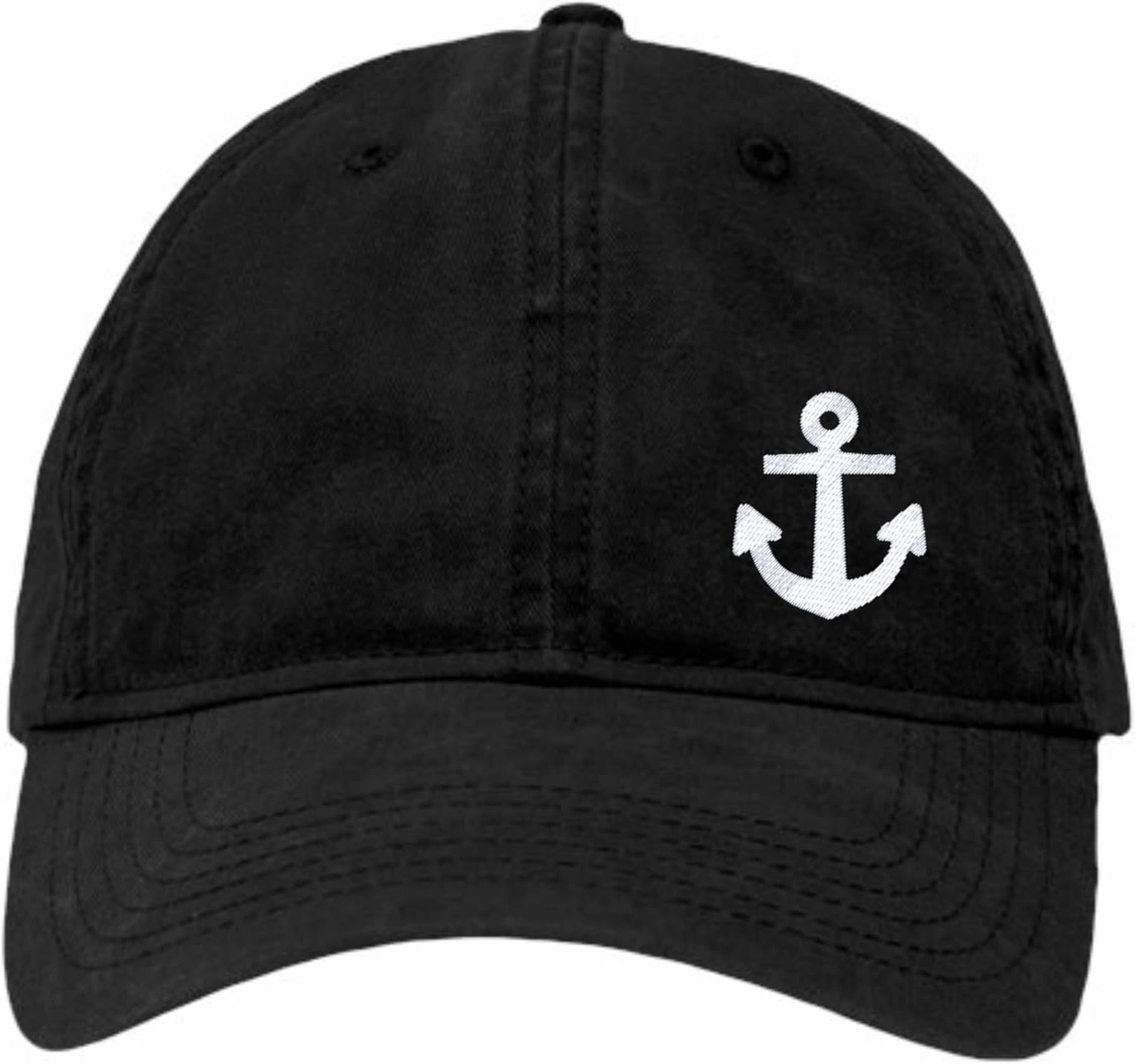 Go All Out Anchor Left Panel Classic Silhouette Dad Deluxe Trucker Structured Embroidered Hat