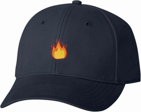Go All Out Fire Icon Deluxe Dad Baseball Structured Trucker Embroidered Deluxe Dad Hat