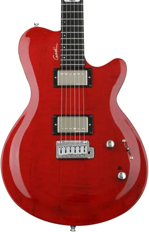 Godin DS-1 Daryl Stuermer Signature Electric Guitar - Translucent Red Flame