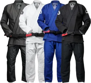 Gold BJJ Foundation Gi - Pearl Weave Jiu Jitsu Gi for Men and Women - IBJJF Competition Legal BJJ Gi