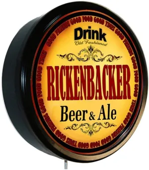 Goldenoldiesclocks RICKENBACKER Beer and Ale Cerveza Lighted Wall Sign