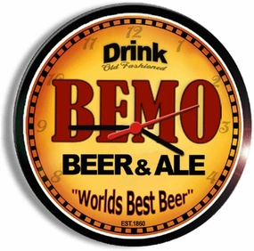 Goldenoldiesclocks BEMO Beer and ale Cerveza Wall Clock