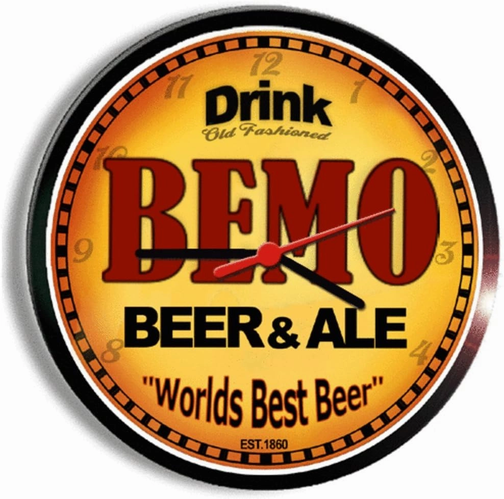 Goldenoldiesclocks BEMO Beer and ale Cerveza Wall Clock