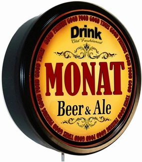 Goldenoldiesclocks MONAT Beer and Ale Cerveza Lighted Wall Sign