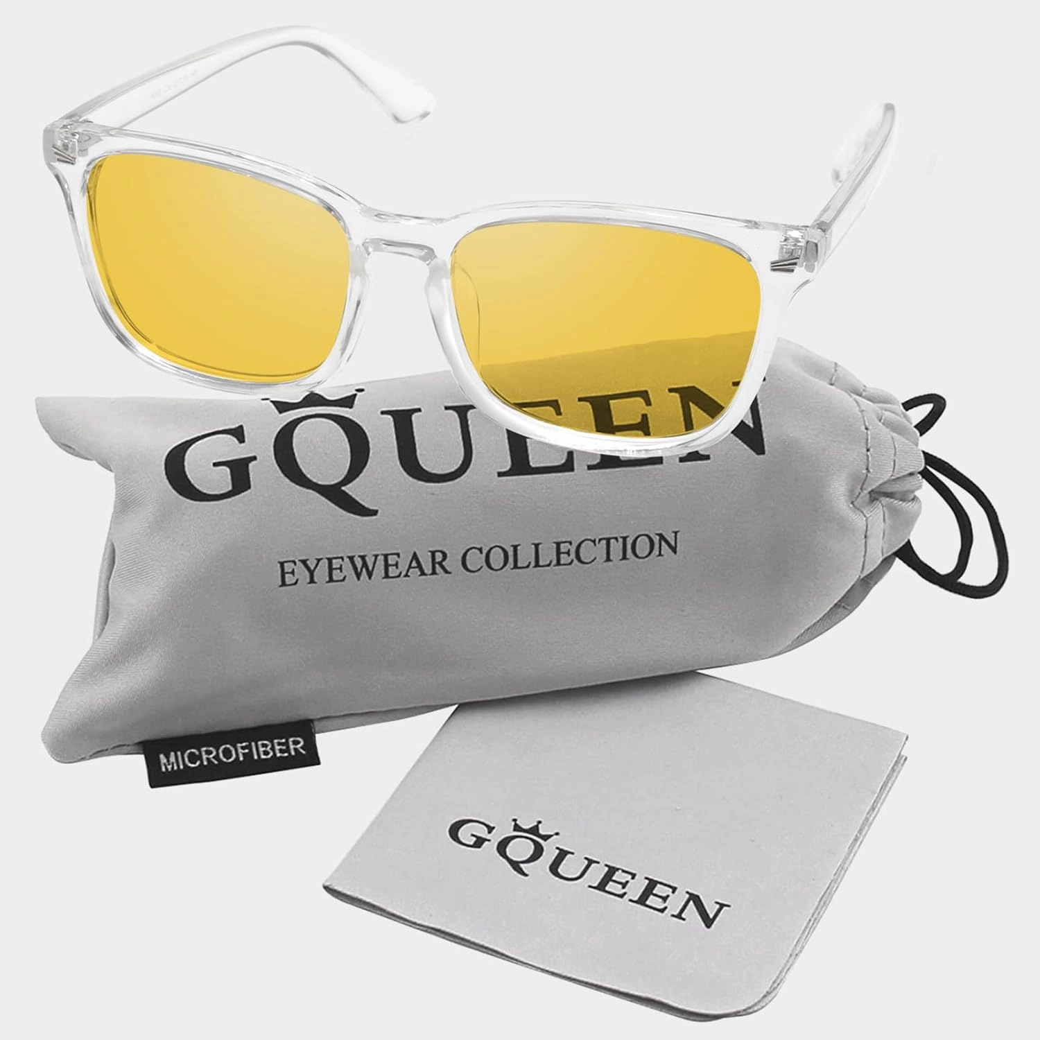 GQUEEN Fashion Glasses Non Prescription Fake Glasses for Women Men Clear Lens Square, 201582