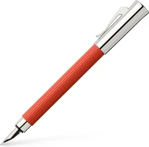 Graf von Faber-Castell Fountain Pen, Tamitio India Red, Broad Nib