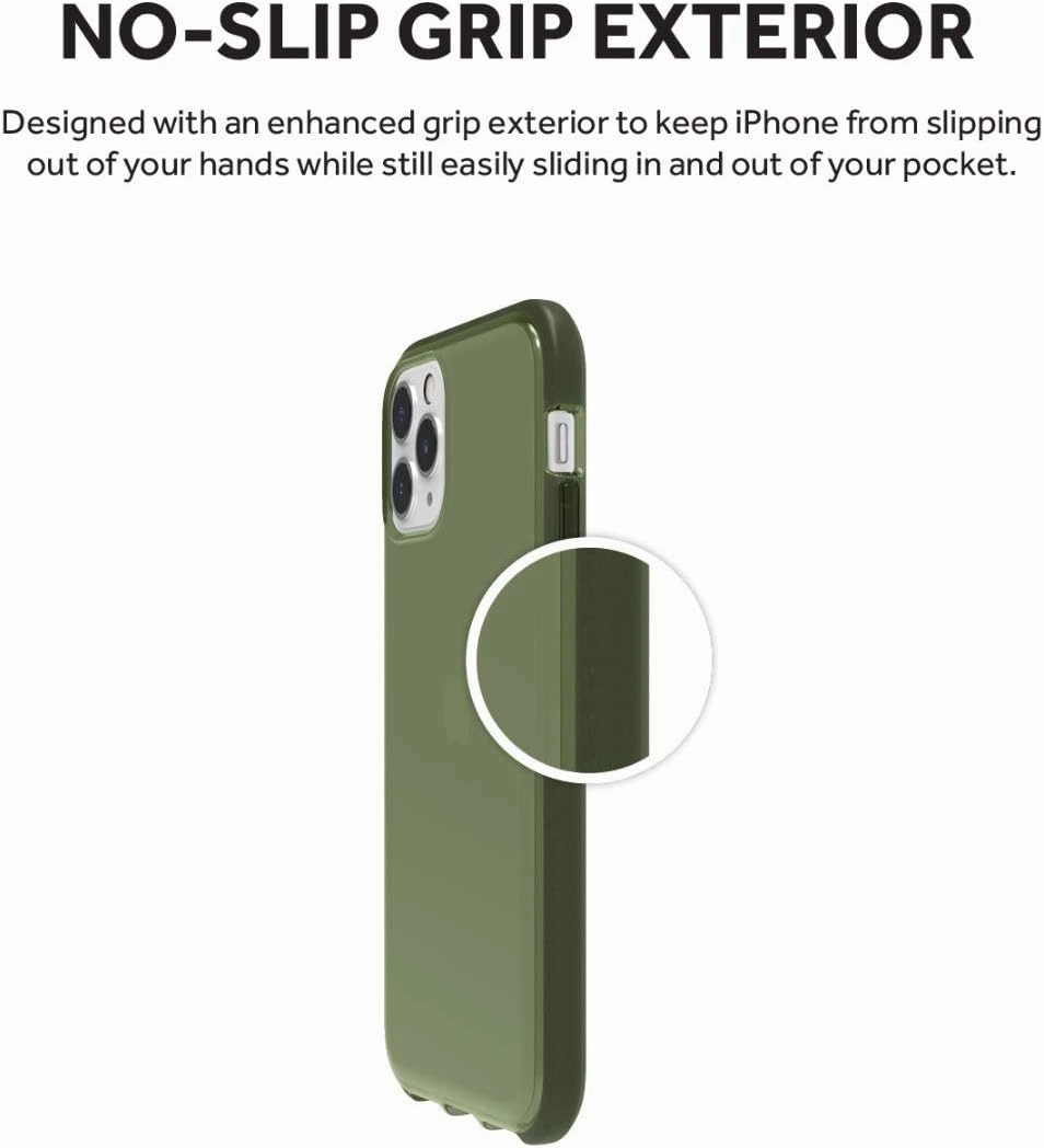 Griffin Survivor Clear GIP-022-GRN Case for Apple iPhone 11 Pro - Green