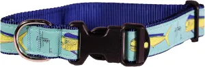 Guy Harvey Dog Collars (Seafoam Bull Dolphin, Medium 1¼ 12”-20”)