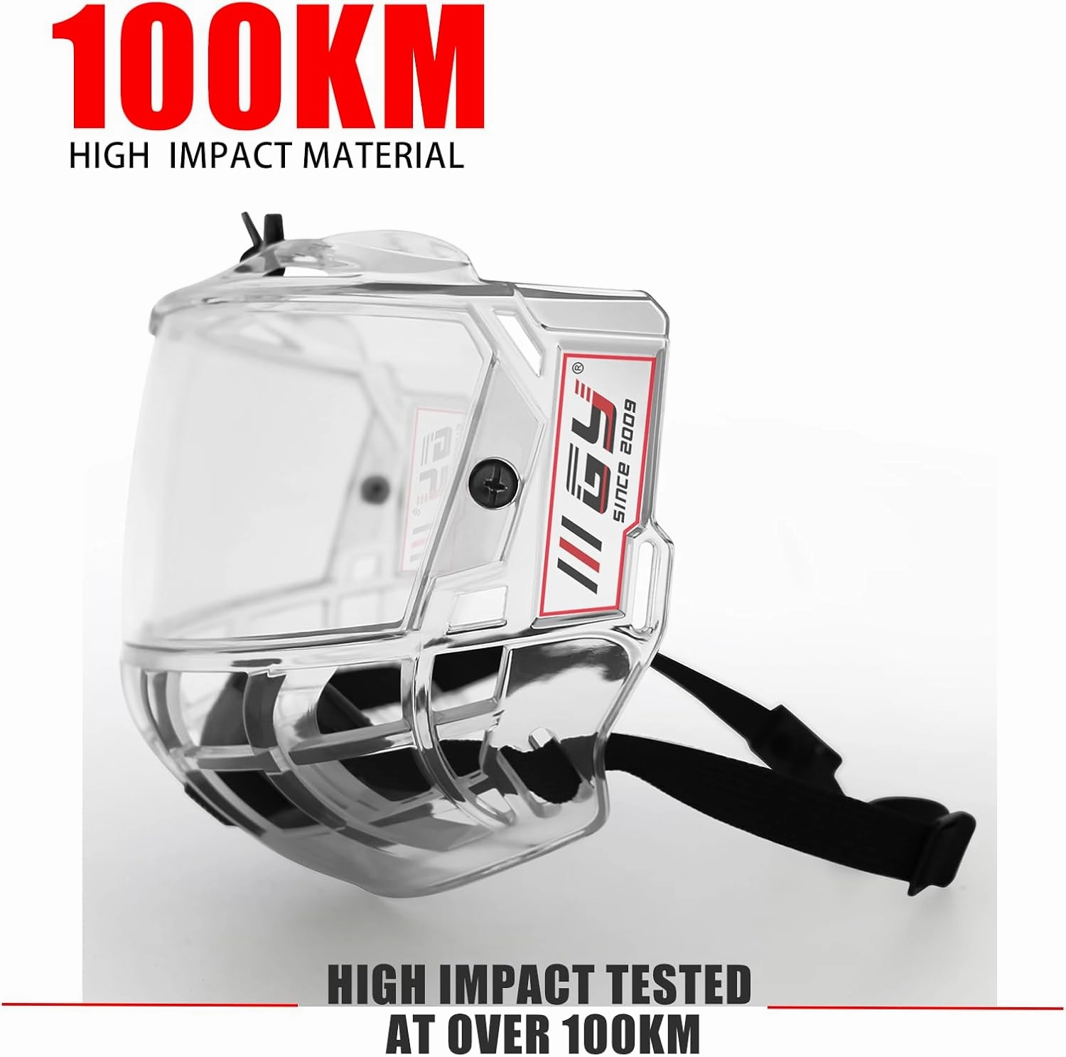 GY Hockey Full Shield Visor Junior Ice Hockey Helmet Full Face Protection Visor Youth Anti-Scratch/Anti-Fog