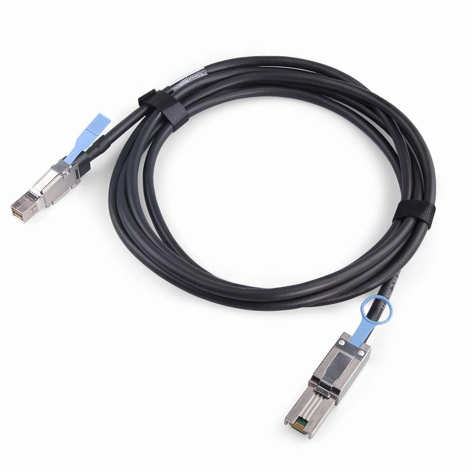 H!Fiber.com SFF-8644 to SFF-8088 Cable, 6Gbps External HD Mini SAS Hybrid Cable, 2-Meter(6.6ft), 100 Ohms, Attached SCSI for Raid Systems, DataCenter, Servers, Workstations and Desktops